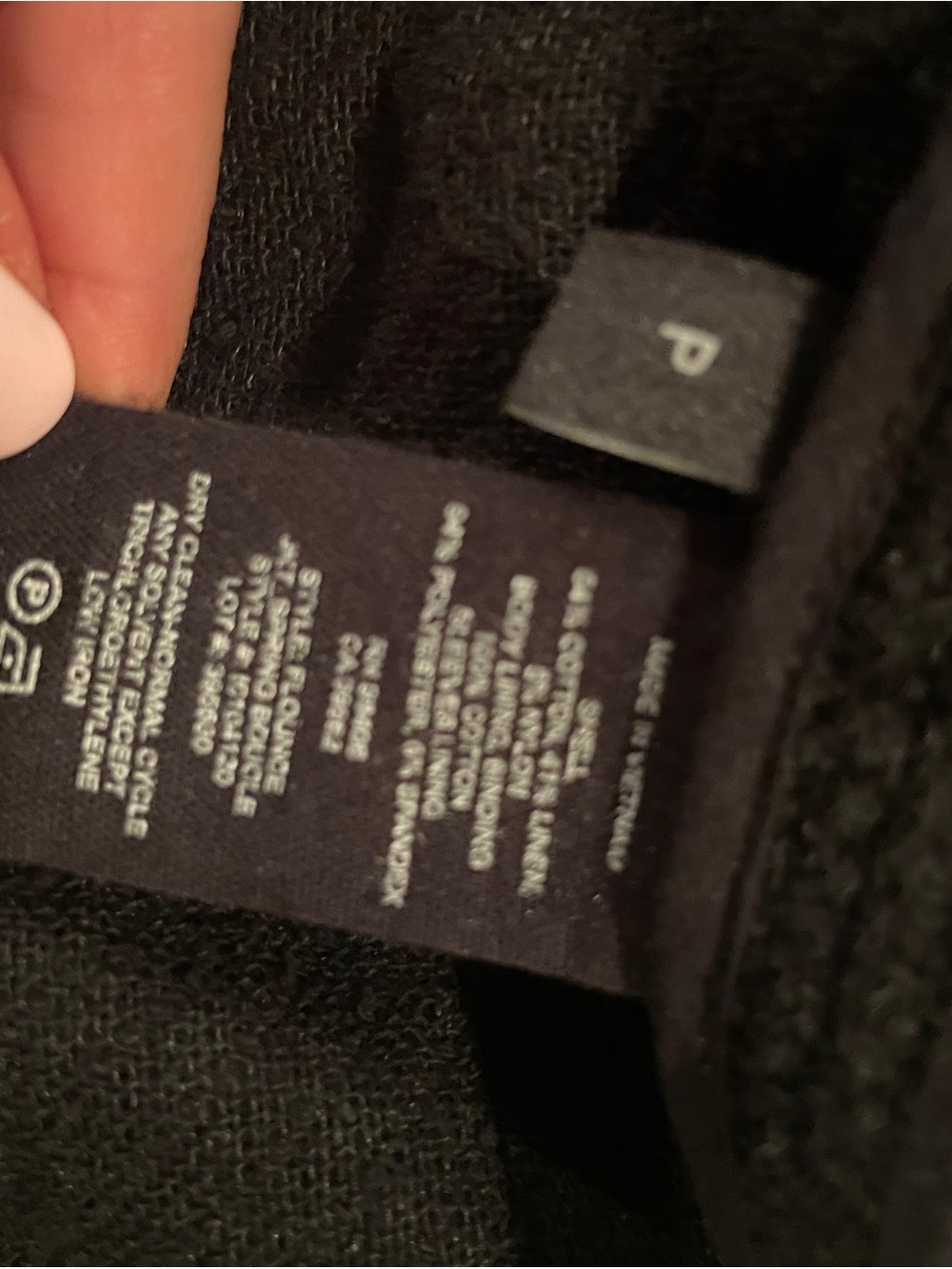 Theory Black Textured Zip-Front Collarless Jacket P - Picture 3 of 3